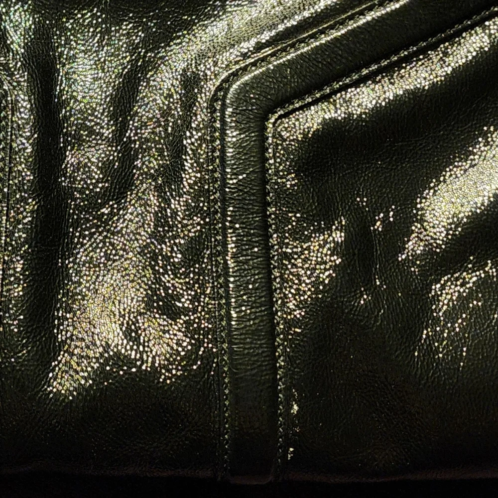 Yves Saint Laurent Black Patent Leather Satchel